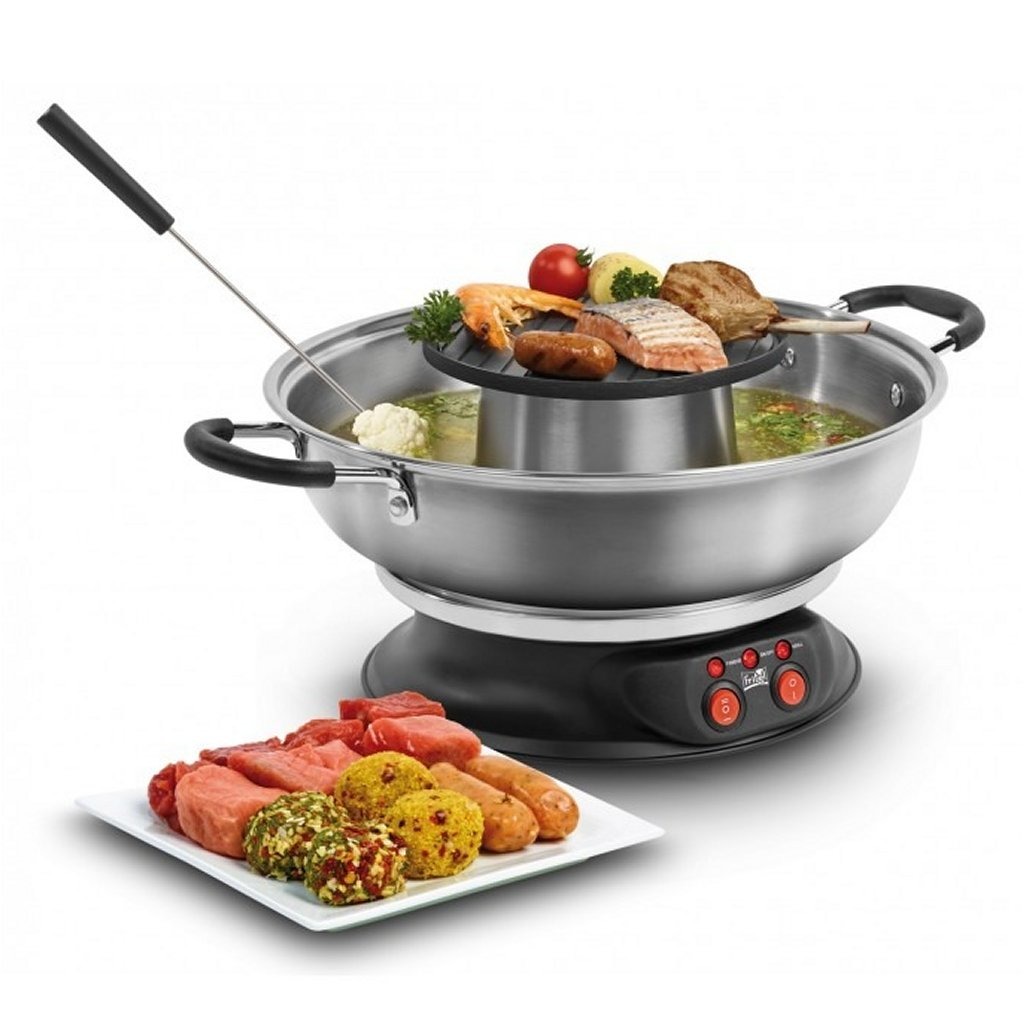 Fritel FG2970 Culinary Fondue en Grill 2L 1950W Inox/Zwart