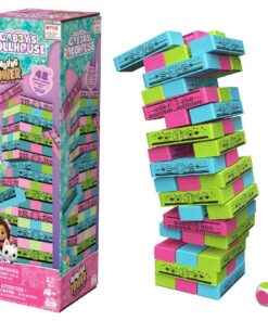 Gabby's Dollhouse Jumbling Tower Blokkentoren Spel met 48 Houten Blokjes