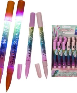 Glitterpen + Licht Assorti Display 24 Stuks