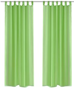 Gordijn Appelgroen 140x175 cm (2 stuks)