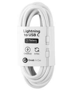 GrabNGo Gng Laadk.usb-c>lightn.3m Wit