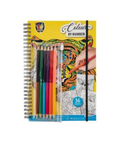 Grafix Kleurboek Kleuren op Nummer + 6 Potloden