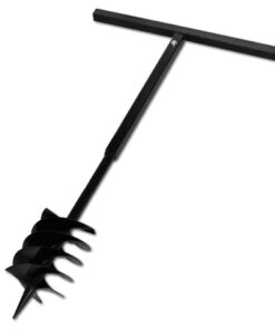 Grondboor met handvat en schroefkop 180 mm (zwart)