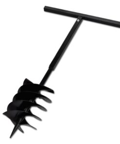 Grondboor met handvat en schroefkop 200 mm (zwart)