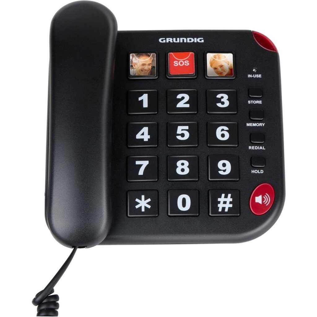 Grundig Senioren Telefoon Zwart - Image 2