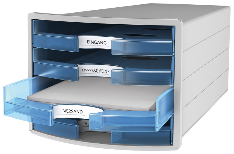 HAN HA-1013-64 Ladenkast Impuls Met 4 Open Laden Blauw Transparant - Image 2