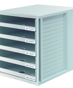 HAN HA-1401-FO-11 Ladenkast Met 5 Open Laden Voor Kast Grijs In Folie