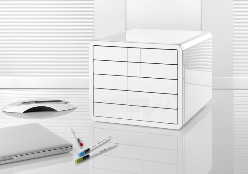 HAN HA-1551-12 Ladenkast I-Box Met 5 Gesloten Laden Wit - Image 2