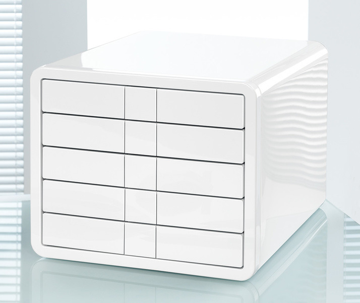 HAN HA-1551-12 Ladenkast I-Box Met 5 Gesloten Laden Wit - Image 3