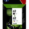 HP 62 Zw En Kl Combipack N9j71ae