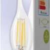 HQ HQLFE14FLTP002 Led Retro Filament Lamp E14 Dimbaar Gebogen Kaars 4 W 345 Lm 2700 K