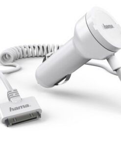 Hama 12/24V Autolader voor Iphone Wit