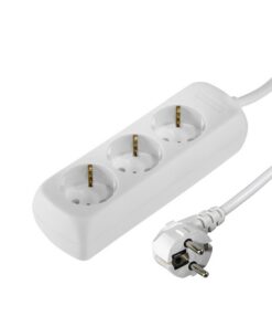 Hama 3-Way Power Strip With Child Safety Feature 5 M White