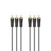 Hama Audio-/videokabel 3 Cinch-stekkers - 3 Cinch-stekkers Verguld 1