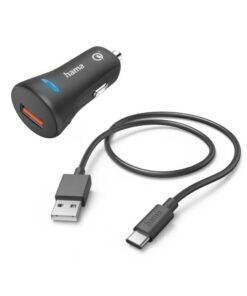 Hama Auto-Snellader met Oplaadkabel USB-C Zwart