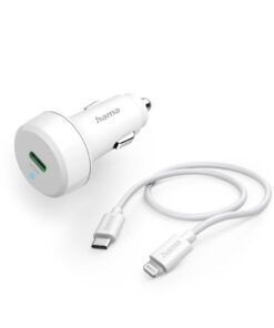 Hama Auto-snellader Met Oplaadkabel Lightning PD 20W 1 M Wit