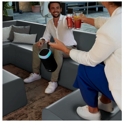 Hama Bluetooth®-luidspreker Glow Pro Waterdicht IPX4 5 Licht-modi 30W Zw - Image 2