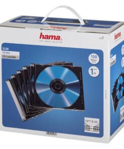 Hama CD Slim Box 100 Stuks Zwart/Transpant