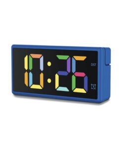 Hama Digitale Wekker Ibiza met Multicolor-Display USB-Oplaadfunctie Blauw