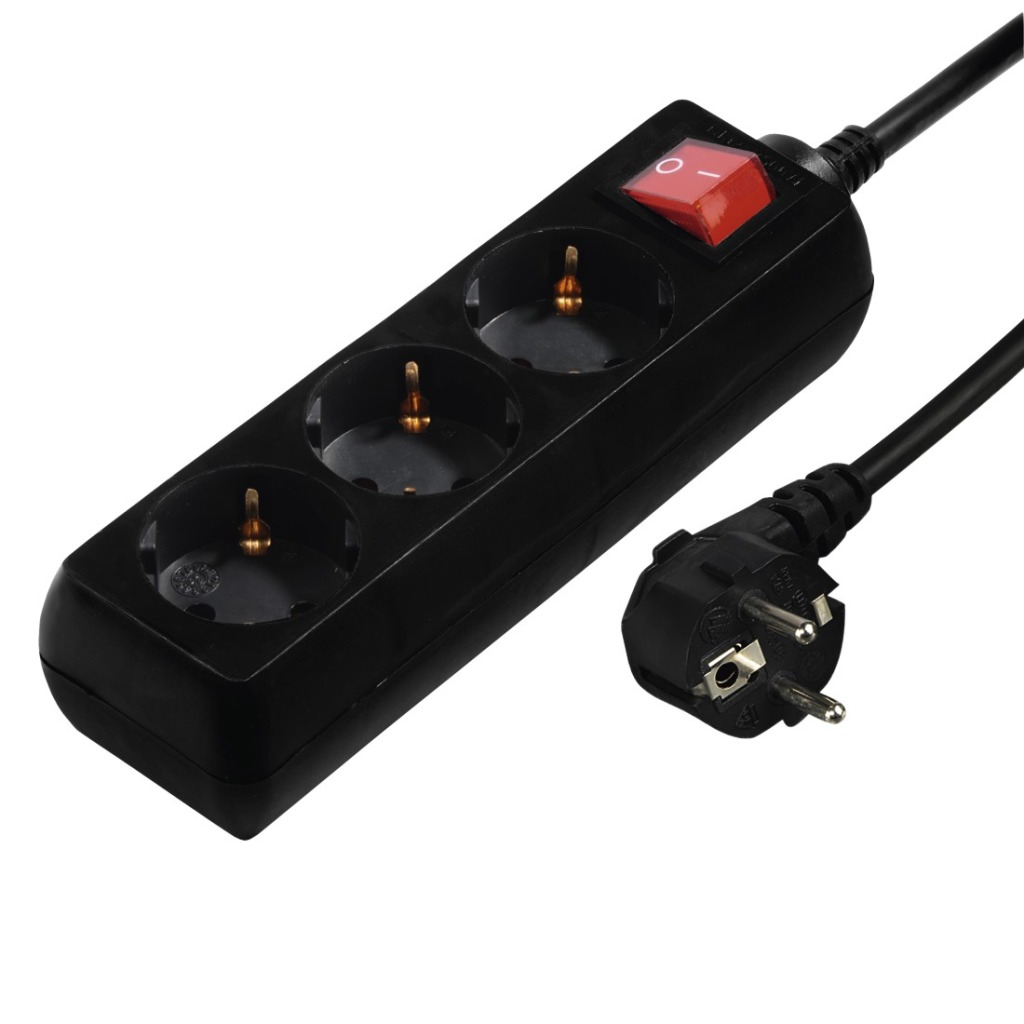 Hama Distribution Panel 3 Sockets With Switch 3 M Black - Image 3
