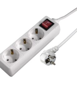 Alternative view of Hama Distribution Panel 3 Sockets With Switch 5 M White