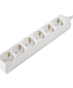 Hama Distribution Panel 6 Sockets Child-proof 1.4 M White