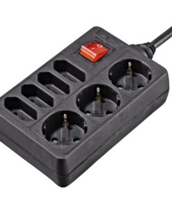 Hama Distribution Panel 7 Sockets With Switch 1.4 M Black