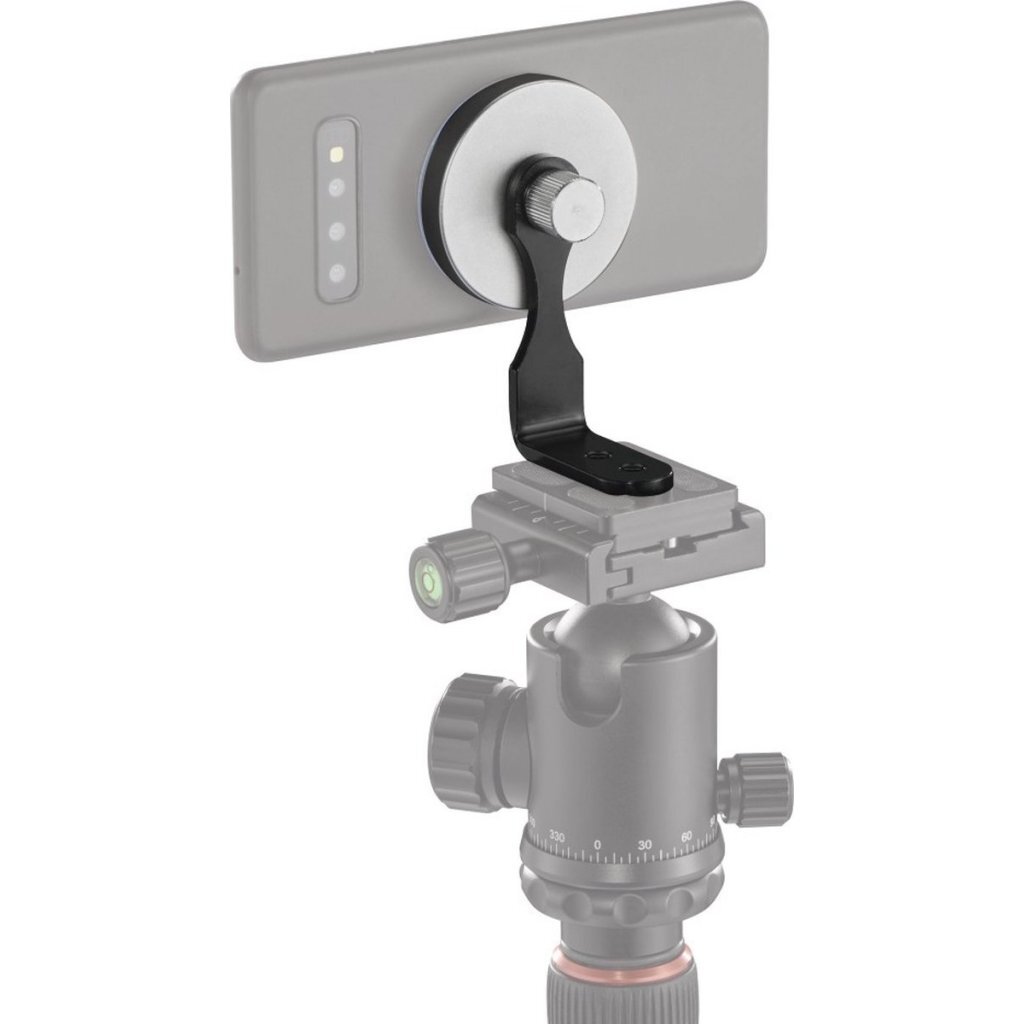 Hama Driepoot Mobiele Telefoonhouder Puck Magnetisch Universeel Zwart/Metallic - Image 2