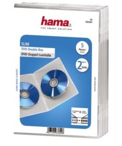 Hama Dubbele DVD Hoes Doorzichtig 5 Stuks