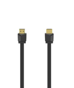 Hama High Speed HDMI Kabel Verguld Flexi-Slim 4K met Ethernet 1.5 m Zwart