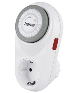 Hama Mechanische Tijdschakelklok Curved Voor Binnen 15 Min. Intervallen Wit