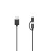 Hama Micro-USB-kabel 2in1 Incl. Adapter Naar USB-C USB 2.0 0