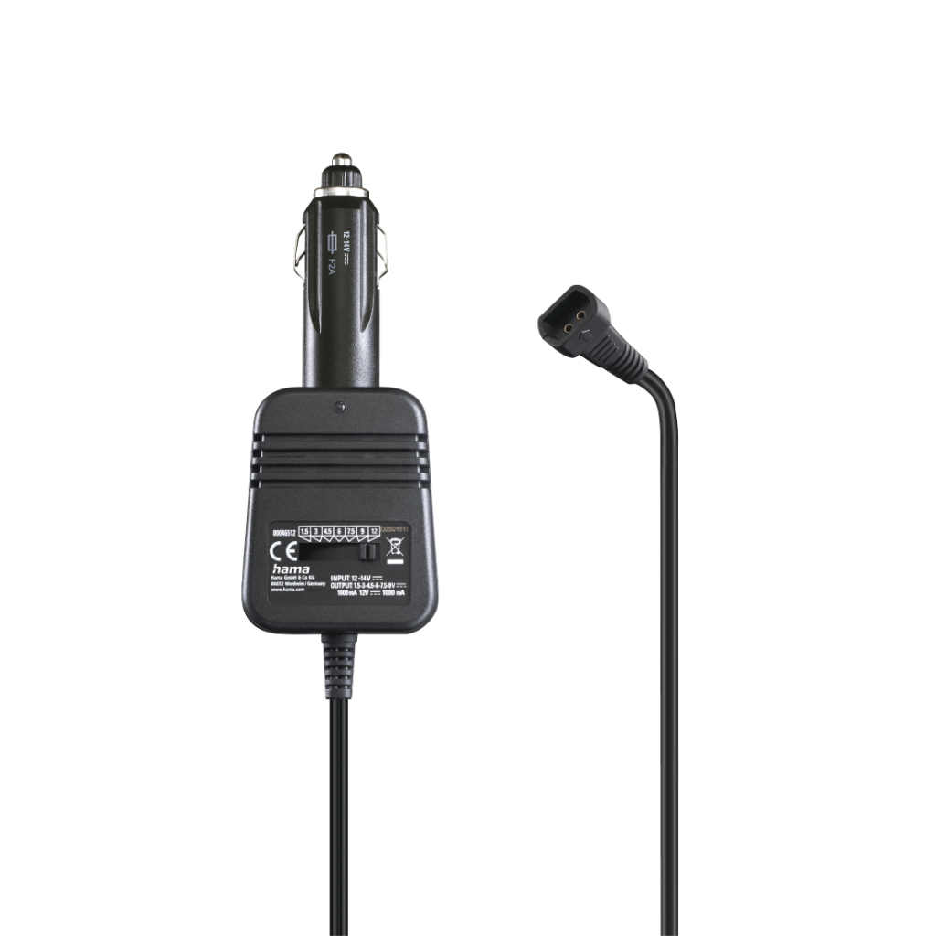Hama Netadapter Voor Auto Instelbaar 1000mA 12W Max. 12V Gest. 8 Adapters - Image 4