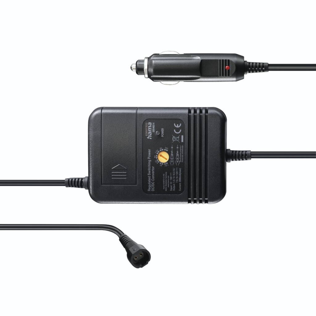 Hama Netadapter Voor Auto Instelbaar 2000mA 24W Max. 12V Gest. 8 Adapters - Image 4