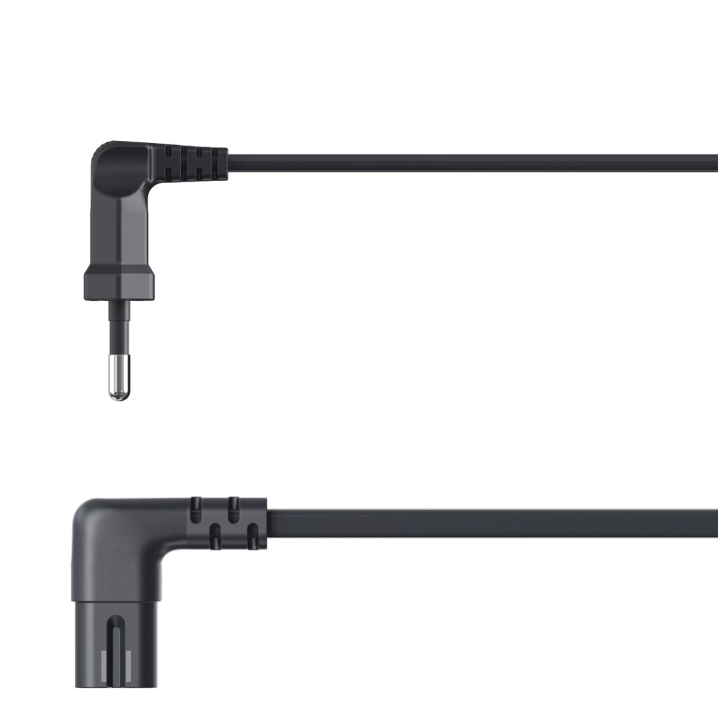 Hama Netsnoer Aan Beide Zijden Haaks Euro-stekker Dubbele Groef/C7 3 M Zw. - Image 3