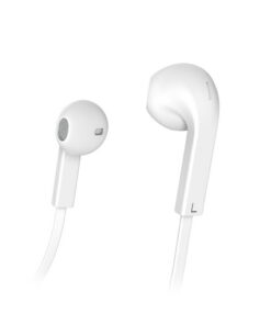 Hama Oordopjes Advance Earbuds Microfoon Platte Kabel Wit