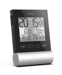 Alternative view of Hama Radiogestuurde Wekker Black Line Zwart