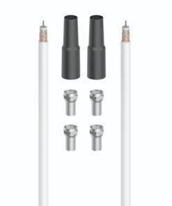 Hama SAT-Aansluitset 100 DB 20 m Wit