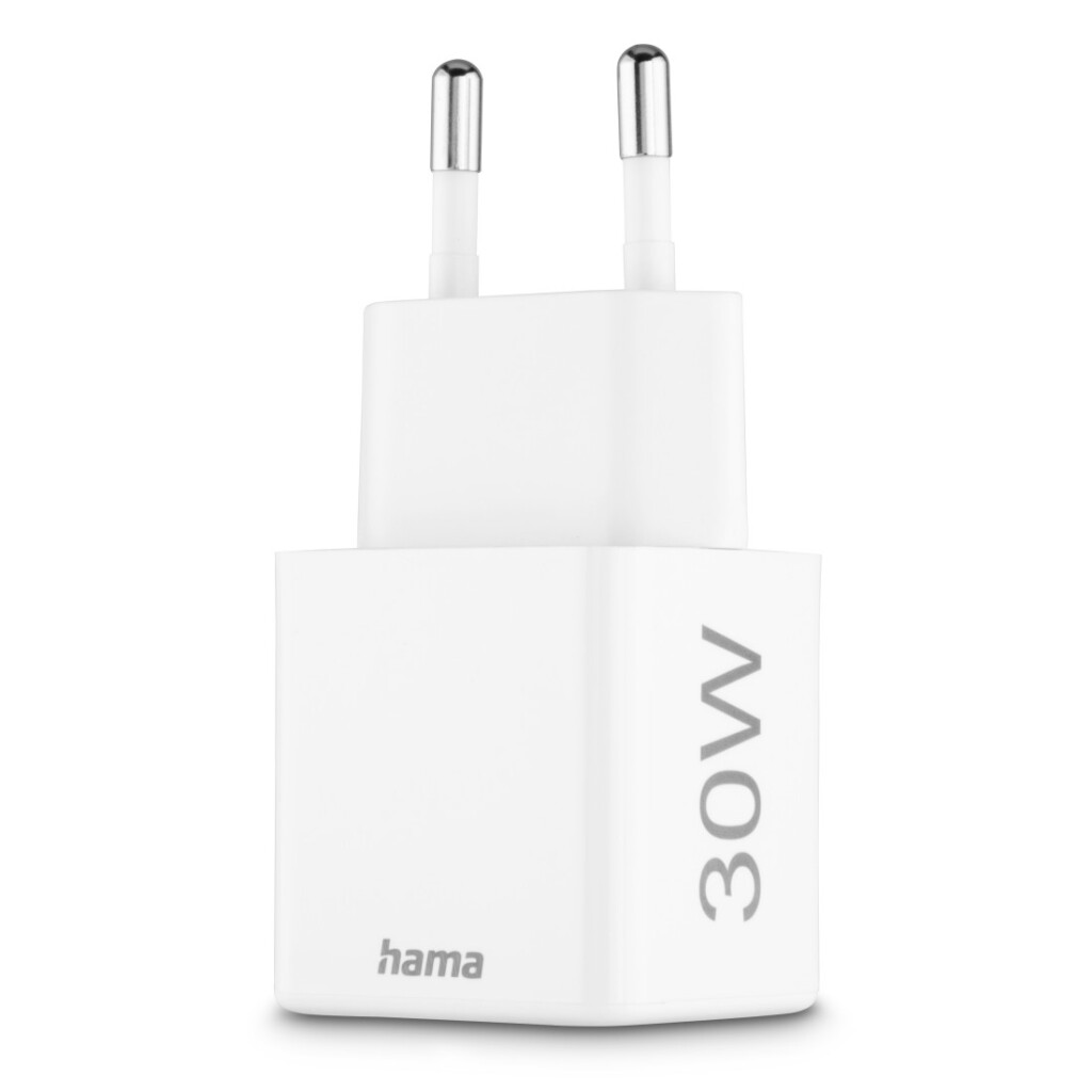 Hama Snellader 1x USB-C PD 1x USB-A QC Mini-oplader 30 W Wit - Image 5