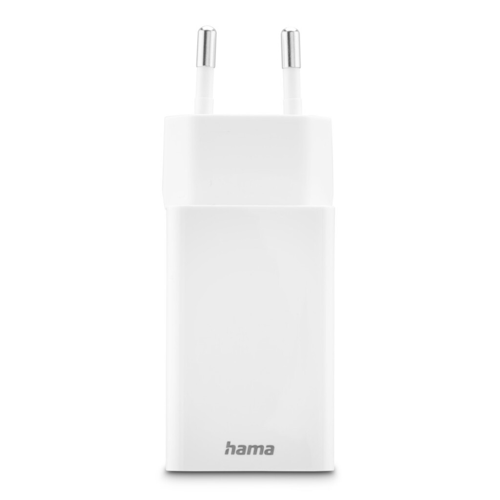 Hama Snellader 1x USB-C PD 1x USB-A QC Mini-oplader 45 W Wit - Image 4