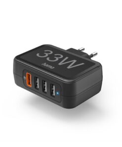 Hama Snellader 4 Poorten Qualcomm&reg; 3.0 4x USB-A 33 W Zwart