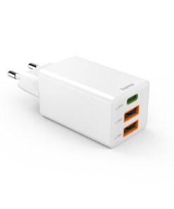 Alternative view of Hama Snellader GaN 1x USB-C PD 2x USB-A QC Mini-oplader 45 W Wit