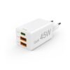 Hama Snellader GaN 1x USB-C PD 2x USB-A QC Mini-oplader 45 W Wit