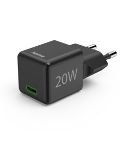 Hama Snellader USB-C PD/Qualcomm® Super-Mini-Charger 20 W Zwart