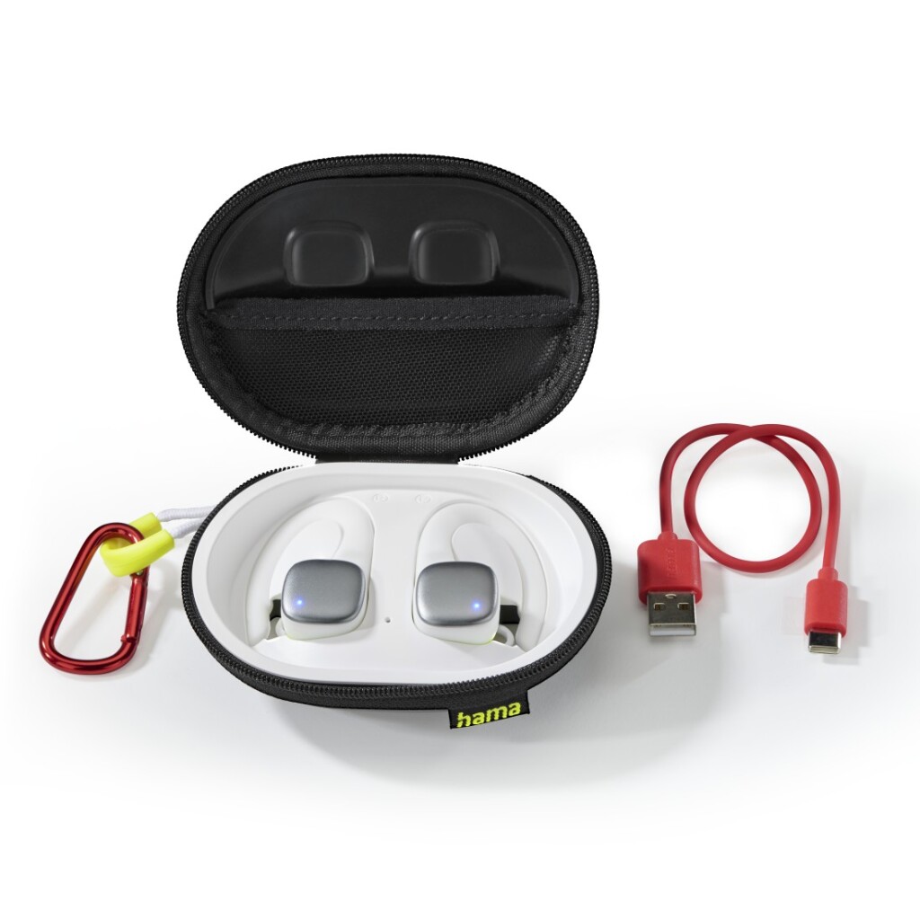 Hama Spirit Athletics Bluetooth Oordopjes Wit/Geel - Image 2