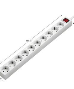 Alternative view of Hama Stekkerdoos 10-voudig 2-pol. Schakelaars Wit 3 M