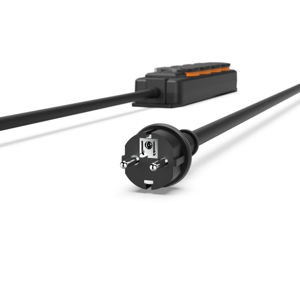 Hama Stekkerdoos 4-voudig Voor Buiten IP44 Schakelaar Wandmontage 4 M Zw. - Image 4