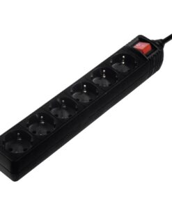 Hama Stekkerdoos 6-voudig Met Schakelaar En Kinderbeveiliging 5 M Zwart