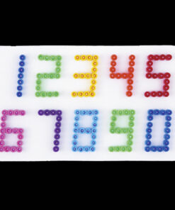 Hama Strijkkralen Grondplaat Nummers Wit