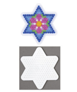 Hama Strijkkralen Grondplaat Ster Klein Wit